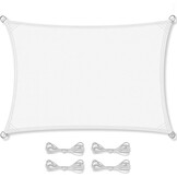 Schaduwdoek 3x4m Rechthoek Wit - 35% Korting!