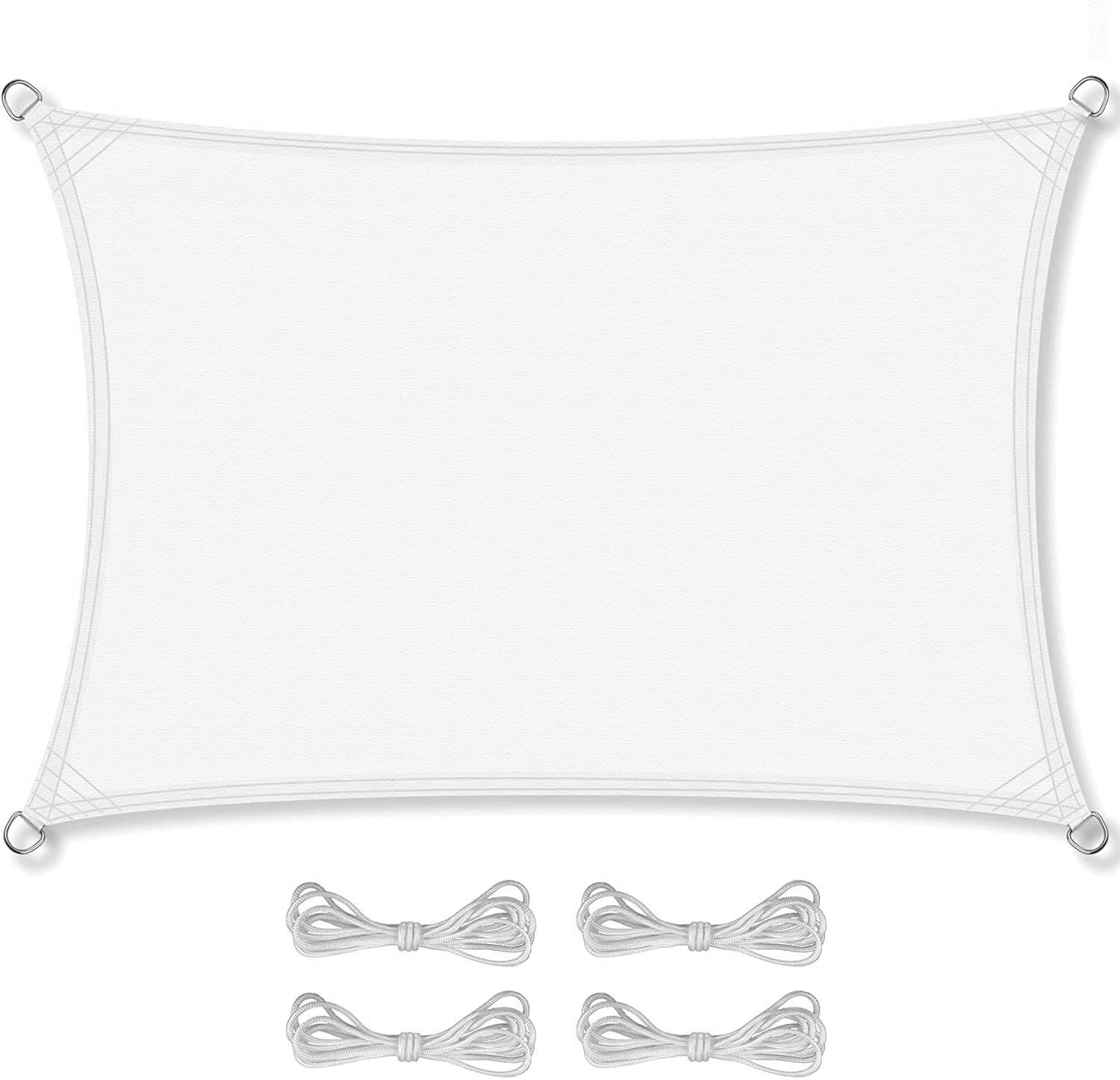 Schaduwdoek 3x4m Rechthoek Wit - 35% Korting!