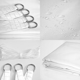 Schaduwdoek 3x4m Rechthoek Wit - 35% Korting!