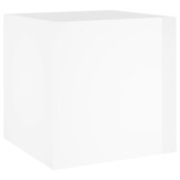 vidaXL Plantenbak 40x40x40cm (62% korting) - Hoogglans Wit