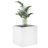 vidaXL Plantenbak 40x40x40cm (62% korting) - Hoogglans Wit