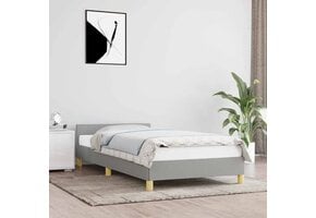 vidaXL Bedframe 100x200 cm Lichtgrijs - 35% Korting