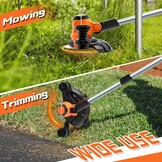 Accu Grastrimmer met Onkruidborstel - 30% Korting!