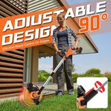 Accu Grastrimmer met Onkruidborstel - 30% Korting!
