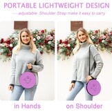 ALEVMOOM Folding Stool XXL 50 cm High with Cushion, Portable Telescopic Stool with 455 kg Capacity, Portable Folding Chair for Camping, Fishing, Hiking and Barbecues