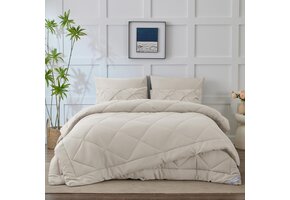 WAVVE Dekbed 4 Seizoenen Beige - 240x220cm - Nu 35% Korting!