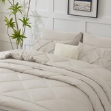 WAVVE Dekbed, 150 cm brede bedden, 4 seizoenen, omkeerbaar, voor tweepersoonsbed, 150 + 300 g/m², 240 x 220 cm, zachte en mijtwerende vezels, warm en comfortabel, beige