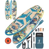 H2OSUP Inflatable SUP Board, 335 x 88 cm, Stand Up Paddle with Premium Accessories, SUP Inflatable Paddle Boards for Adults with 200 kg Capacity for 2 People