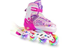 Verstelbare Inline Skates voor Kinderen - Met Lichtgevende Wielen - 30% Korting!