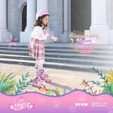 Inline Skates for Girls and Kids, Roller Skates Blades with 4 Size Adjustable Light up Wheels for Kids Girls Beginner Ages 4-8 5-8 6-12 8-12 Indoor Outdoor