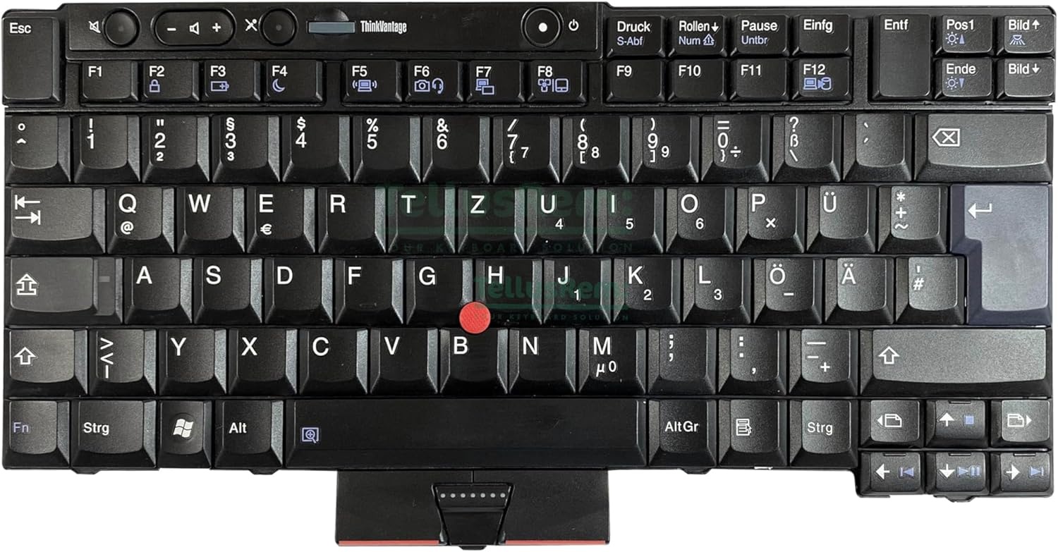 vervangend Duitse toetsenbord zonder achtergrondverlichting voor Lenovo Thinkpad T520 T520i T420S T420 T420i T400S T410S T410 T410I T510 T510i W510 W520 X220T X220s X220i X220