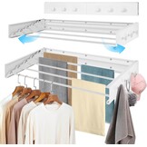 Ruimtebesparend Droogrek Wandmontage (Wit) - 30% Korting