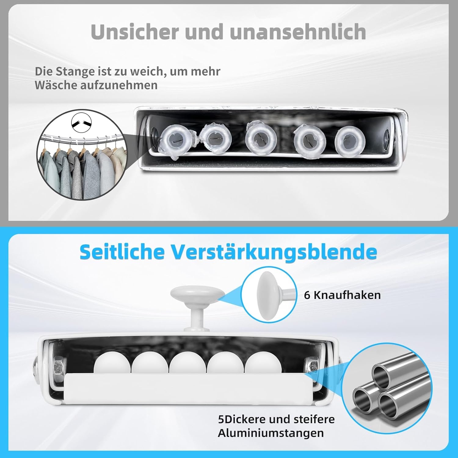 Ruimtebesparend Droogrek Wandmontage (Wit) - 30% Korting