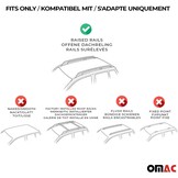 Dakdrager van aluminium 120 cm met T-groef | bagagedrager | dakdrager | Dakdrager | Dakdrager | 2-TLG geanodiseerde dakdragers | Afsluitbare imperiaal (grijs)