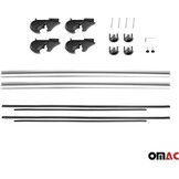 Dakdrager van aluminium 120 cm met T-groef | bagagedrager | dakdrager | Dakdrager | Dakdrager | 2-TLG geanodiseerde dakdragers | Afsluitbare imperiaal (grijs)