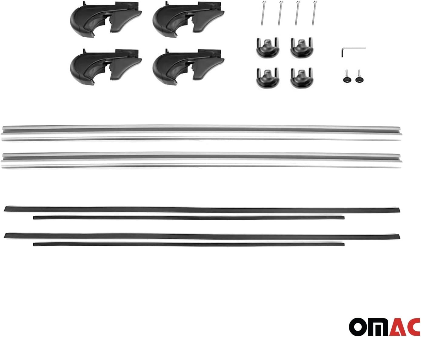 Dakdrager van aluminium 120 cm met T-groef | bagagedrager | dakdrager | Dakdrager | Dakdrager | 2-TLG geanodiseerde dakdragers | Afsluitbare imperiaal (grijs)