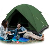 Campingtent, ultralichte tent voor 2-4 personen, waterdichte koepeltent, snelle opbouw, kleine verpakkingsmaat, fietstas, tent voor outdoor, wandelen, gezinnen, camping, festival