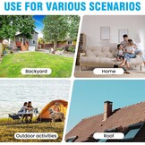 Sainlogic Weerstation draadloos binnen buiten, weerstation met regenmeter en windsnelheid/richting, temperatuur, vochtigheid, luchtdruk, weersvoorspelling, maanfase en alarm