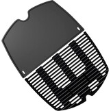 7646 Grillrooster en 6506 Grillplaat Vervangende Onderdelen en Accessoires voor Weber Q300 Q320 Q3000 Q3100 Q3200 Series Gasbarbecue, Gietijzeren Grillpan Accessoires voor Weber 7584 6560, 2-Pack