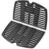 7646 Grillrooster en 6506 Grillplaat Vervangende Onderdelen en Accessoires voor Weber Q300 Q320 Q3000 Q3100 Q3200 Series Gasbarbecue, Gietijzeren Grillpan Accessoires voor Weber 7584 6560, 2-Pack