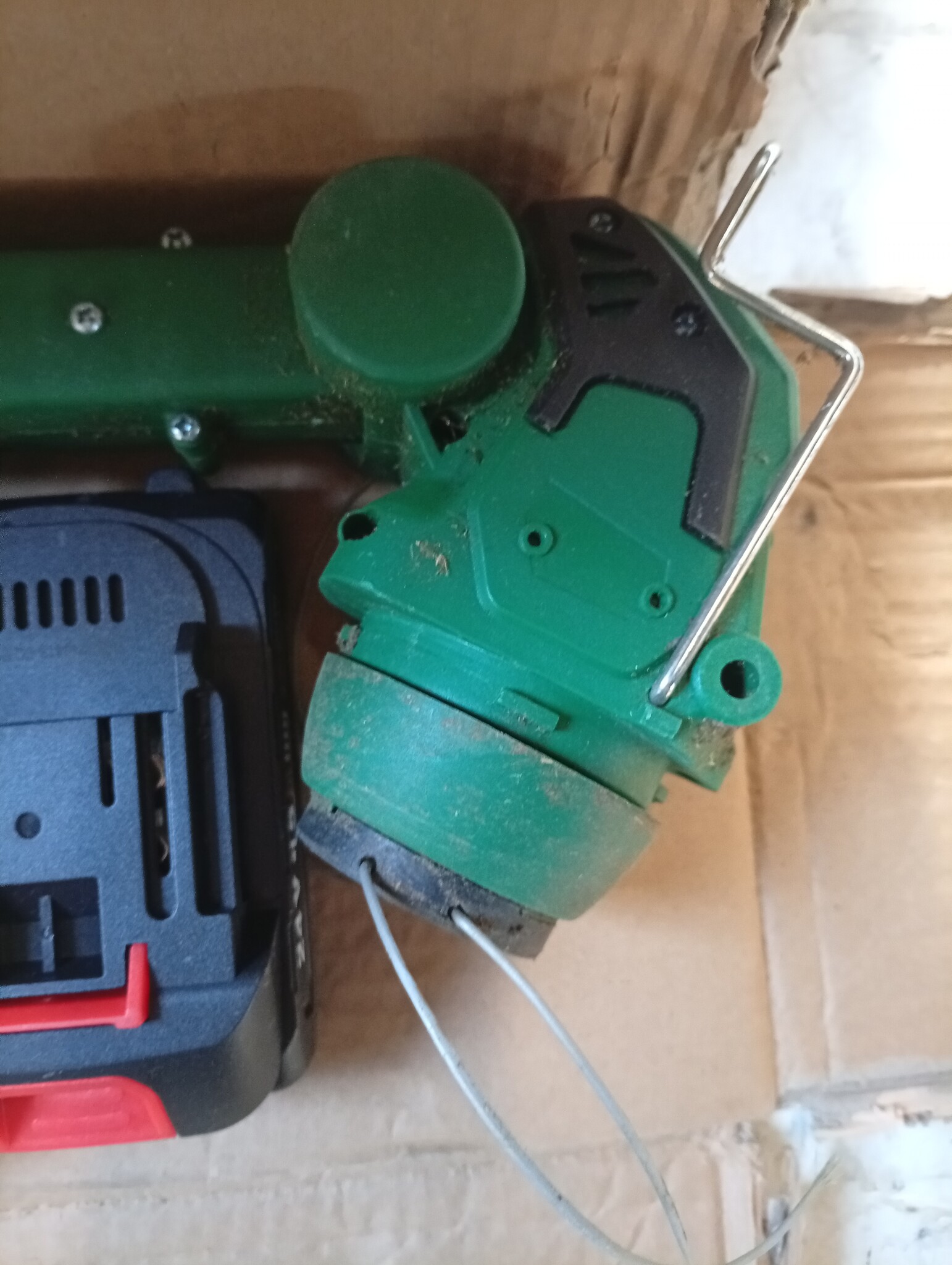 Groen-G Accu-grastrimmer met accu, 24 V accu, bosmaaier met 2 2,0 Ah accu en oplader, 3-in-1 bosmaaier, accu 90 cm-120 cm, telescoop en 90° rotatie accutrimmer voor tuin snoeien, groen