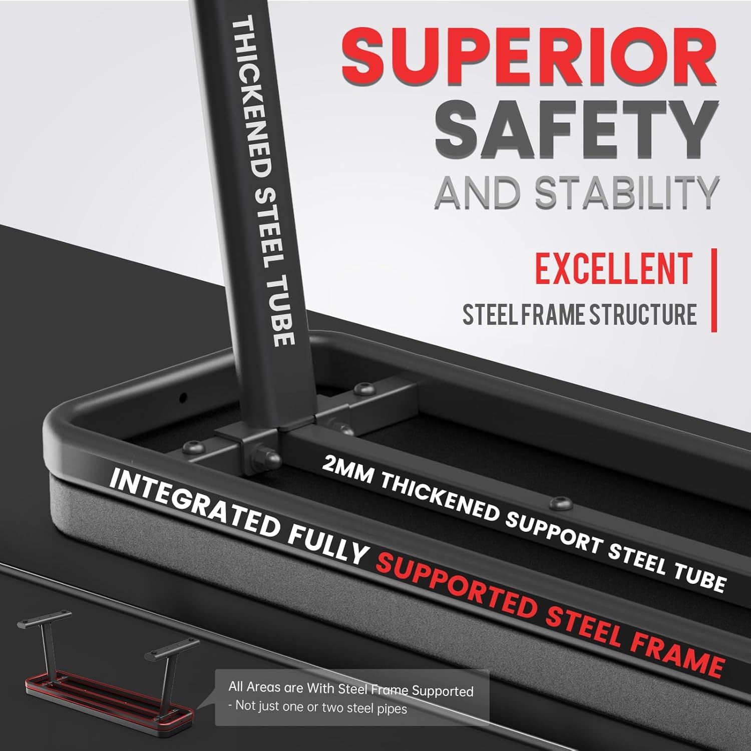 PASYOU PW100 Gewichtheffen Bank, Extreme Belastbaarheid 660 KG, Workout Bench Home Fitness Bench Voor Totale Lichaamstraining