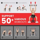 PASYOU PW100 Gewichtheffen Bank, Extreme Belastbaarheid 660 KG, Workout Bench Home Fitness Bench Voor Totale Lichaamstraining