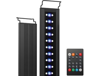 NICREW C10 24/7 LED Aquarium Lights for Plants, 88-115 cm, 28 W, Full Spectrum Aquarium Lamp with Timer, Brightness Adjustable