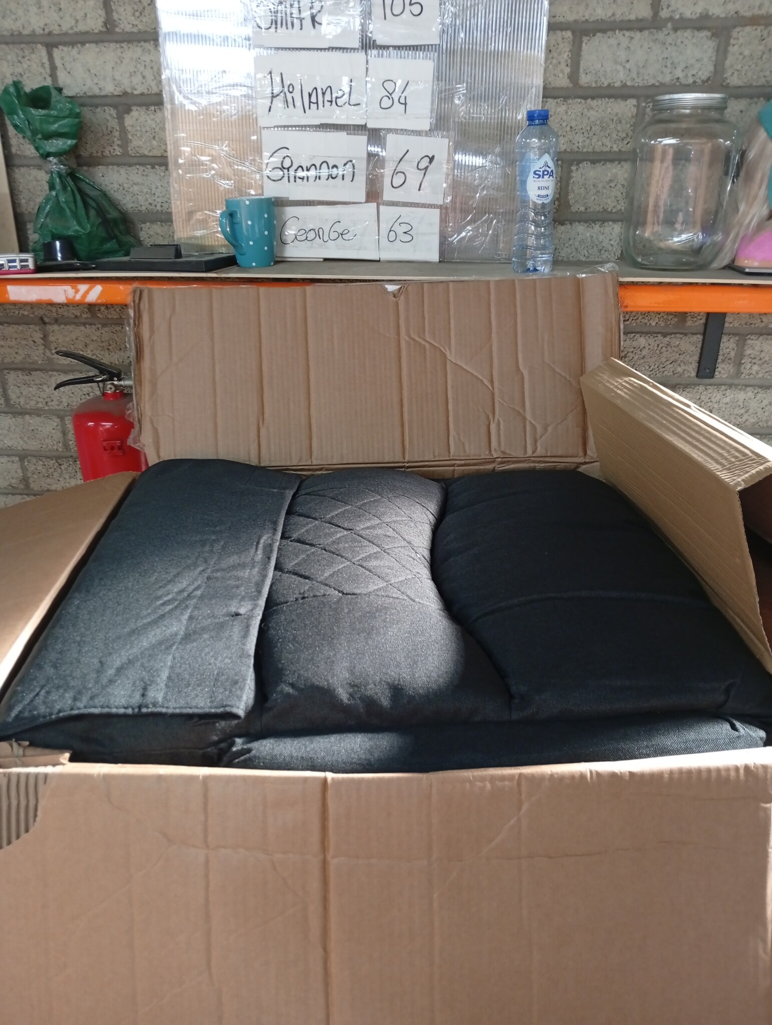 vidaXL Massagestoel verstelbaar stof zwart