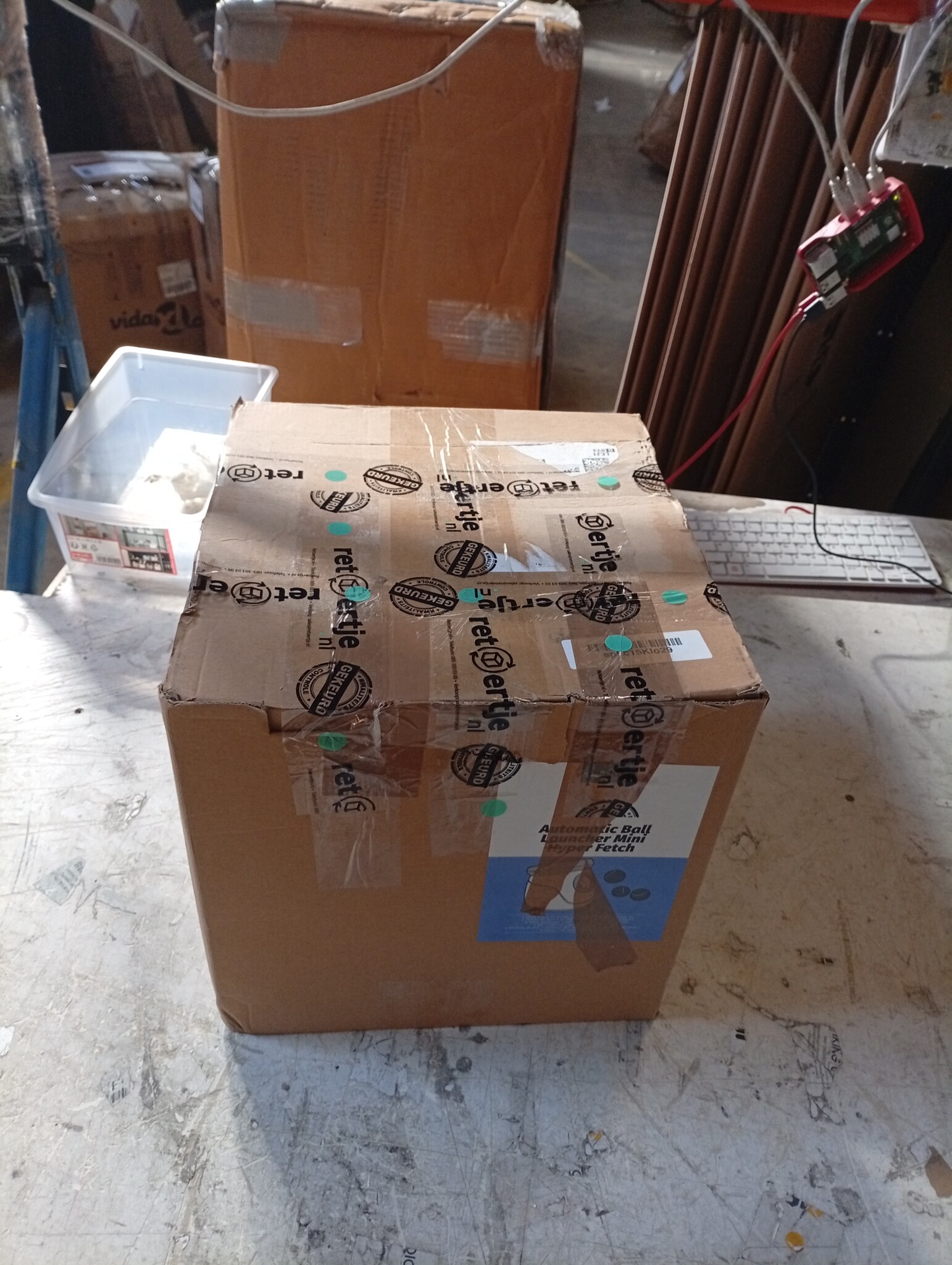 Pet Prime Automatic Ball Thrower, Dog Ball, Interactive Ball Throwing Machine, 3 Tennis Balls Included, for Small Dogs, Mini Style (White)