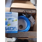 Pet Prime Automatic Ball Thrower, Dog Ball, Interactive Ball Throwing Machine, 3 Tennis Balls Included, for Small Dogs, Mini Style (White)