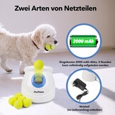 Pet Prime Automatic Ball Launcher for Large Dogs, with 6 Tennis Balls (2.5 Inch) Dog Ball Thrower Machine for Indoor Outdoor Interactive Throwing Game Launch Distance 10-40 ft for Large Breed Dog