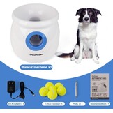 Pet Prime Automatic Ball Launcher for Large Dogs, with 6 Tennis Balls (2.5 Inch) Dog Ball Thrower Machine for Indoor Outdoor Interactive Throwing Game Launch Distance 10-40 ft for Large Breed Dog