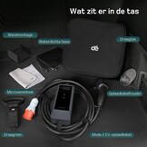 dé EV Oplader CEE 11kW [6m, 3-Fase, 6-16A] Wallbox 11kW met Type 2 Laadkabel en Digitaal LCD Bediening voor ID.3/4/5, Model 3/Y, EX30, IX1, Q3/4/5 en Andere EV & PHEV