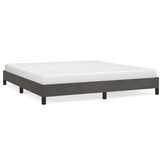 vidaXL Bedframe zonder matras 180x200 cm fluweel donkergrijs