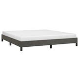 vidaXL Bedframe zonder matras 180x200 cm fluweel donkergrijs