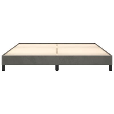 vidaXL Bedframe zonder matras 180x200 cm fluweel donkergrijs