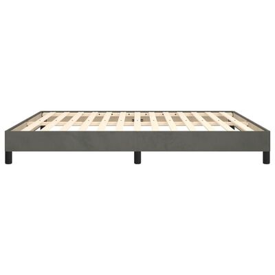 vidaXL Bedframe zonder matras 180x200 cm fluweel donkergrijs