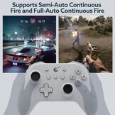 GuliKit KK3 Draadloze Controller voor Switch/Switch OLED/Steam Deck/Android/iOS, TMR-joysticks en Analoge Hall Effect-triggers, 23 Speeluren, 6-assige Gyro