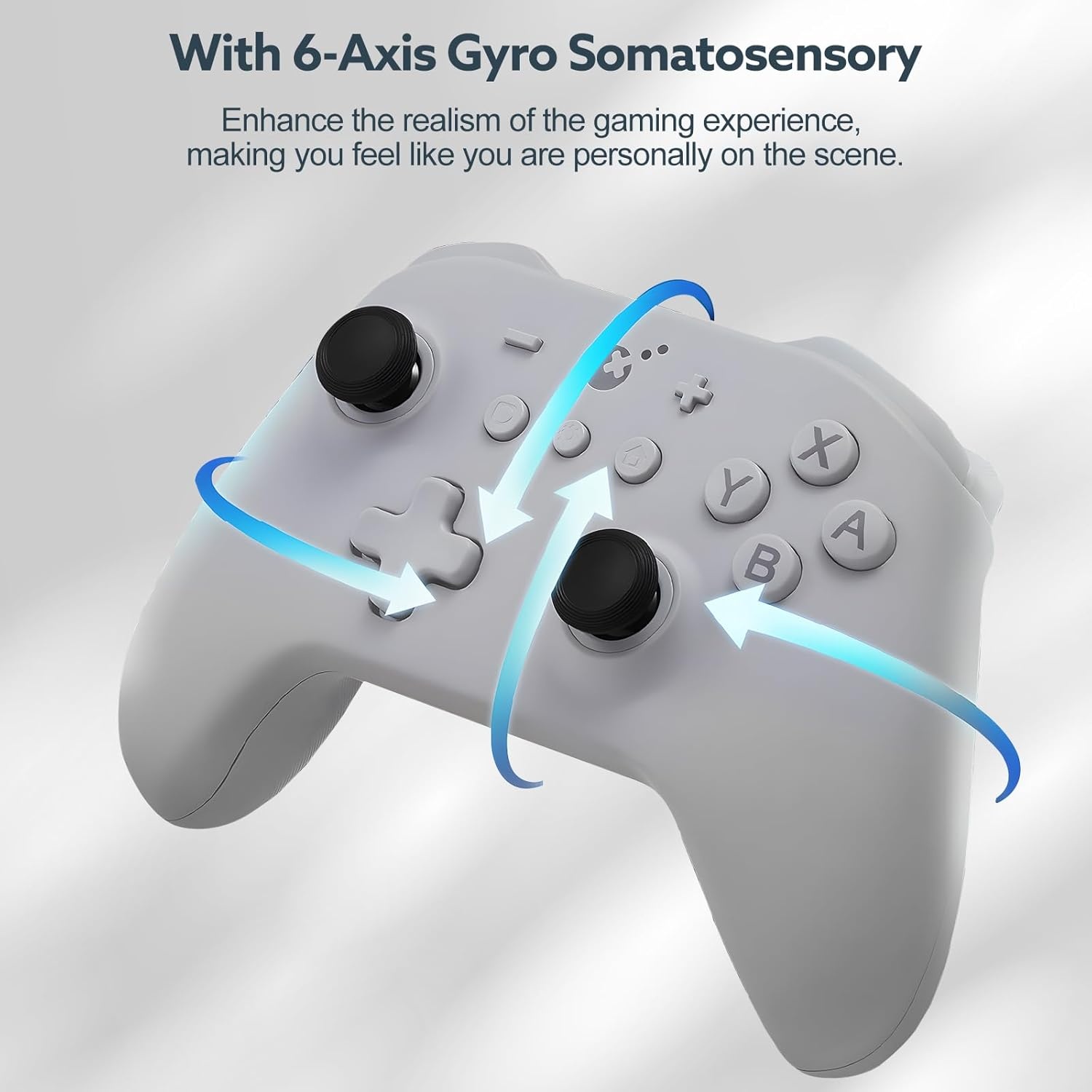 GuliKit KK3 Draadloze Controller voor Switch/Switch OLED/Steam Deck/Android/iOS, TMR-joysticks en Analoge Hall Effect-triggers, 23 Speeluren, 6-assige Gyro