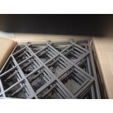 vidaXL Tuindruppel met Trellis 2 pcs Bruin 80 x 40 x 143 cm PP