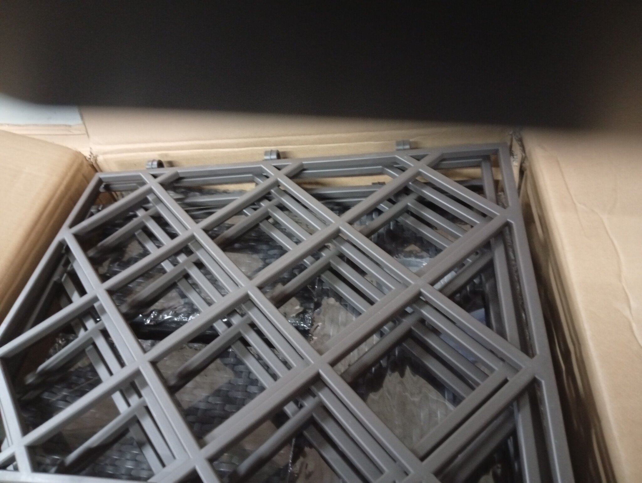 vidaXL Tuindruppel met Trellis 2 pcs Bruin 80 x 40 x 143 cm PP