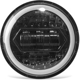 Motorfiets optiek, rond, 14,75 cm, led-koplamp, 200 W, 20.000 lm, 6000 K / 3000 K, dimlicht, 9-30 V, HI LO optische lichtbundel met schakelkabels H4-H13 IP67