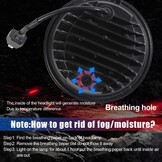 Motorfiets optiek, rond, 14,75 cm, led-koplamp, 200 W, 20.000 lm, 6000 K / 3000 K, dimlicht, 9-30 V, HI LO optische lichtbundel met schakelkabels H4-H13 IP67