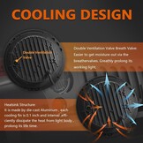 YUGUANG Paar 7 inch werklamp 100W 10.000lm 4 lenzen Angel Eyes 3000K + 6000K 4 verlichtingsmodi rond zwart LED off-road dimlicht DRL HI LO Beam voor Wrangler JK TJ LJ CJ Hummber H1 H2