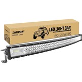 RIGIDON Curved Thin Slim Led Light Bar 42 inch 540W, 7D Tri row 12V 24V Fog Light for Car Off road Truck SUV UTE ATV 4x4, Flood Spot Combo Beam, Waterproof Driving Work Lamp, 6000K White Lighting