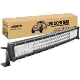 RIGIDON Curved Thin Slim Led Light Bar 42 inch 540W, 7D Tri row 12V 24V Fog Light for Car Off road Truck SUV UTE ATV 4x4, Flood Spot Combo Beam, Waterproof Driving Work Lamp, 6000K White Lighting