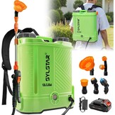 SYLSTAR Accu Aangedreven Rugspuit 12L, 5.5Bar Drukspuit Compatibel met Makita 18V Accu, Rugspuit met 5 Sproeikoppen, Telescopische Steel, voor Tuin en Gazon