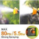 SYLSTAR Accu Aangedreven Rugspuit 12L, 5.5Bar Drukspuit Compatibel met Makita 18V Accu, Rugspuit met 5 Sproeikoppen, Telescopische Steel, voor Tuin en Gazon