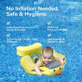 HECCEI Bouee Bebe Mambobaby Flotteur Flottant Non Gonflable pour Enfants, Bouée Bébé en Matériau Doux Idéal pour l'Apprentissage de la Natation pour Bébé de 3 à 24 Mois